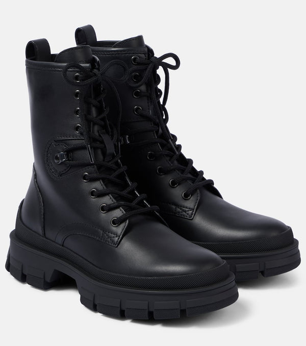 Moncler Hevea leather ankle boots