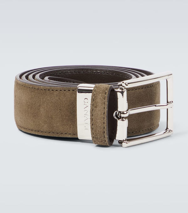 Canali Reversible suede belt