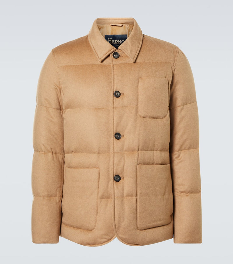 Herno Camel hair down jacket