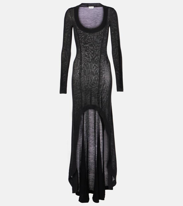 Saint Laurent Virgin wool maxi dress