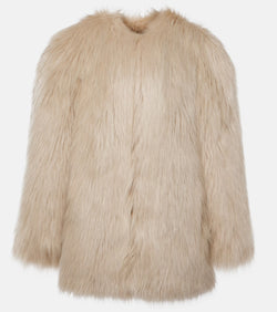 Saint Laurent Animal-free fur jacket