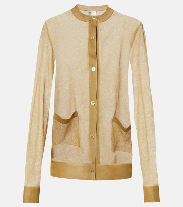 Saint Laurent Sheer silk cardigan