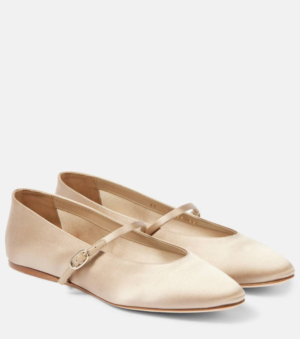 Saint Laurent Gio satin ballet flats