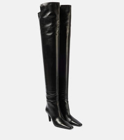 Saint Laurent Jill 75 leather over-the-knee boots