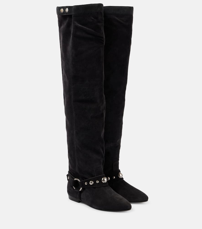 Isabel Marant Selize suede over-the-knee boots