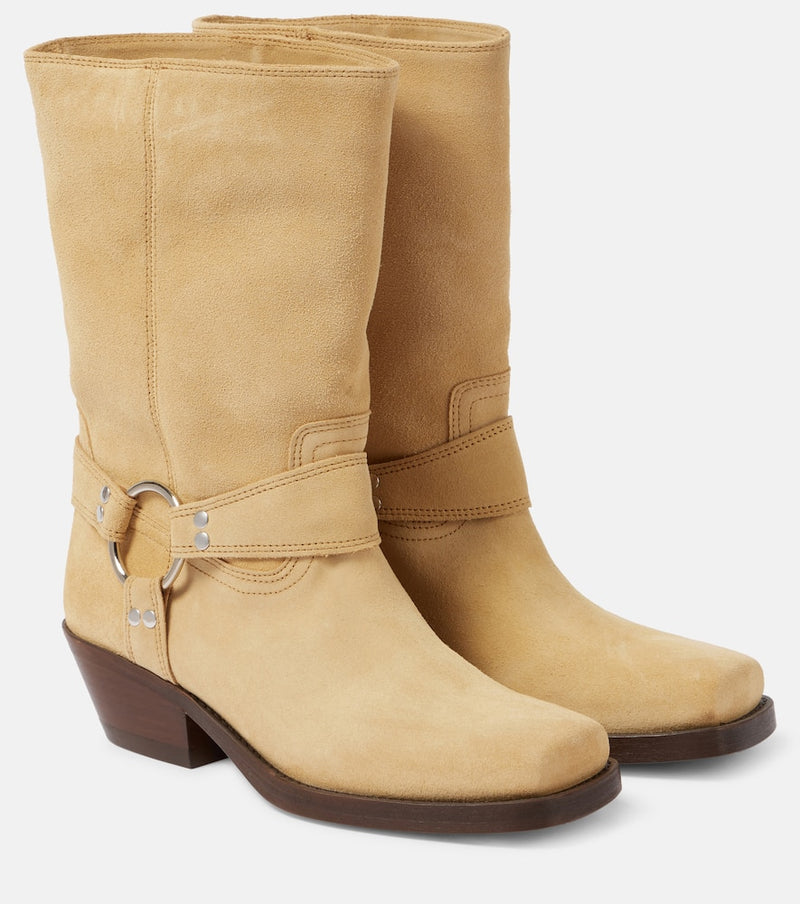 Isabel Marant Antya suede biker boots