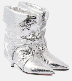 Isabel Marant Edrik metallic leather ankle boots