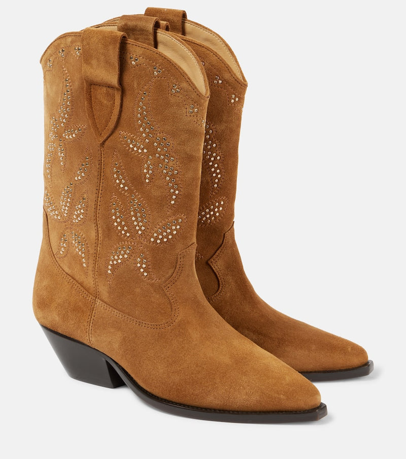 Isabel Marant Duerto studded suede cowboy boots