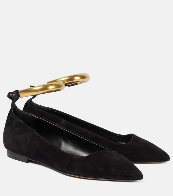 Isabel Marant Leanor embellished leather ballet flats