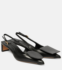 Jacquemus Les Slingbacks Duelo leather pumps