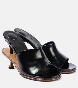 Jacquemus Les Doubles patent leather mules