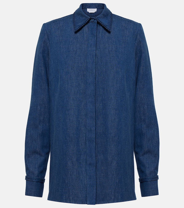 Gabriela Hearst Cruz cotton and linen shirt