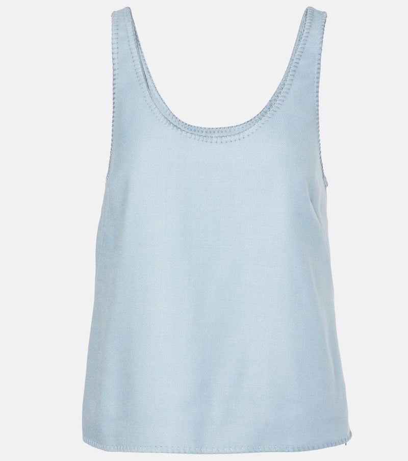 Gabriela Hearst Muriel silk and wool tank top