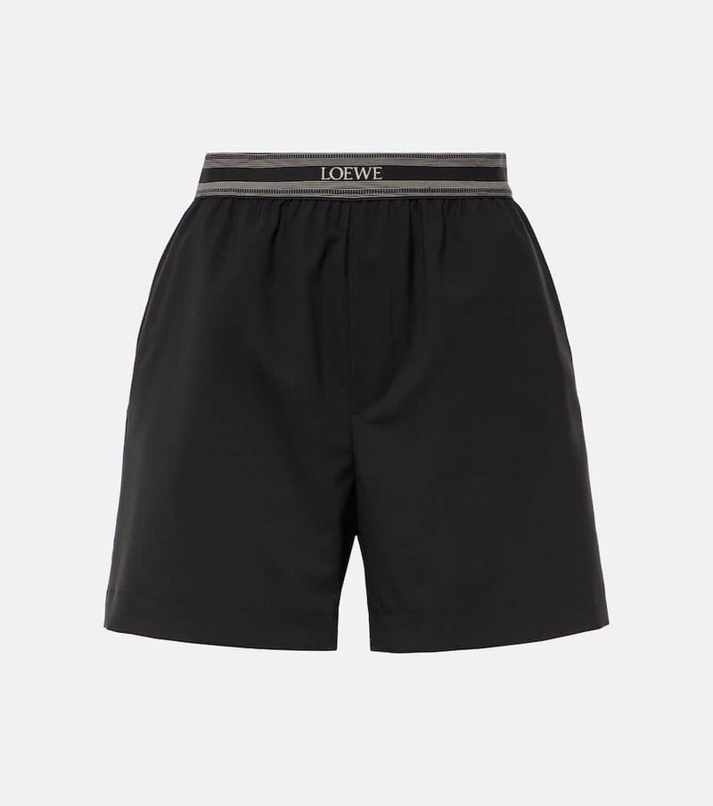 Loewe Logo wool shorts