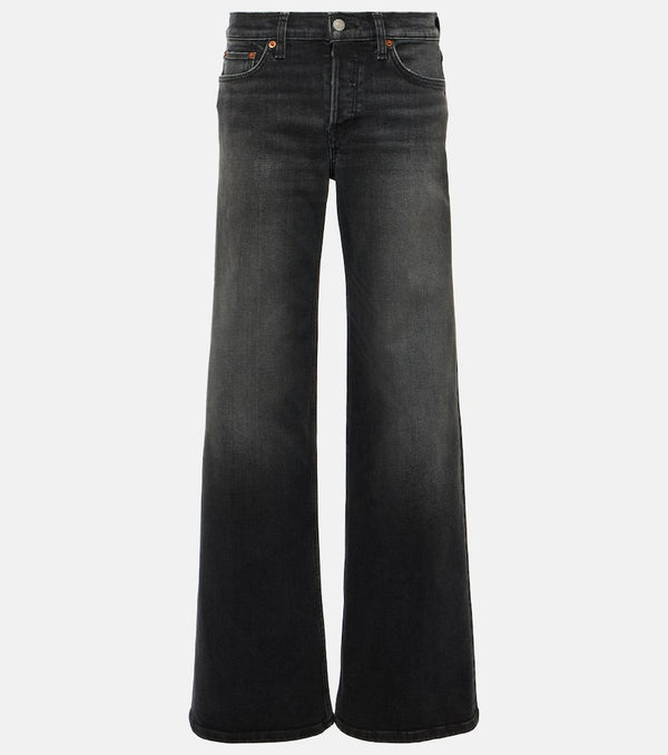 Re/Done Mid-rise wide-leg jeans