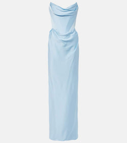 Vivienne Westwood Galaxy strapless satin gown