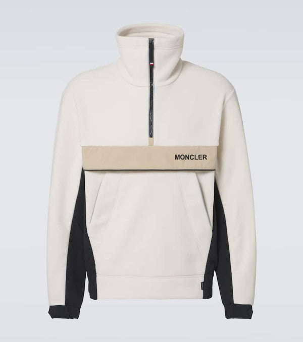 Moncler Grenoble Fleece half-zip sweater