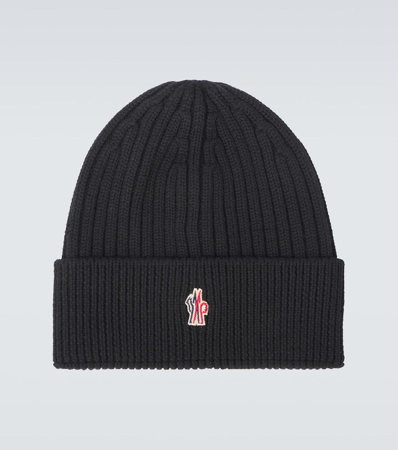 Moncler Grenoble Logo virgin wool beanie