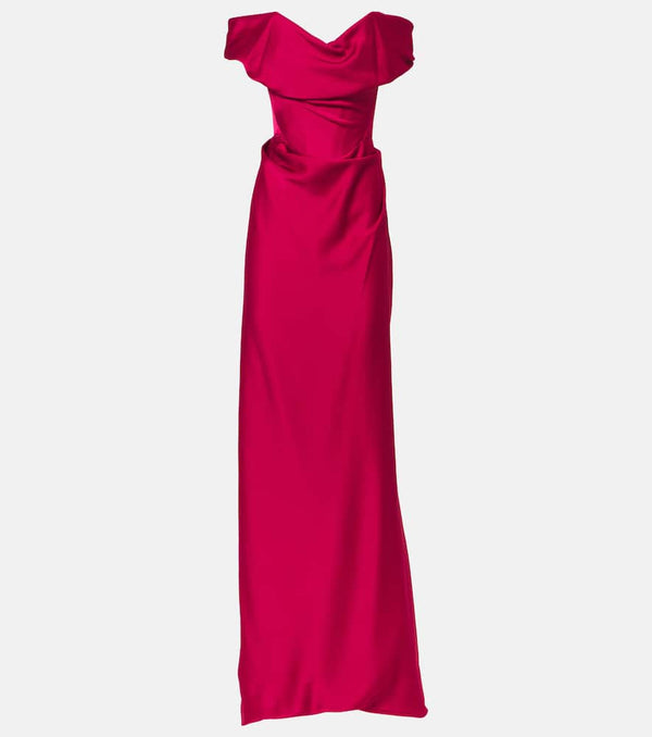 Vivienne Westwood Nova Cocotte silk satin corset gown | LYBSTORE