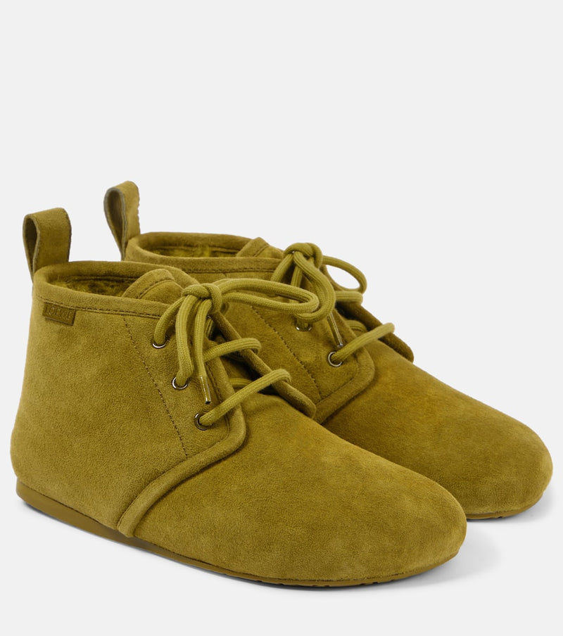 Loewe Lago suede booties