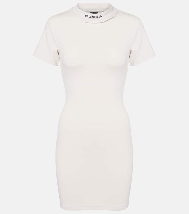 Balenciaga Cotton-blend jersey minidress