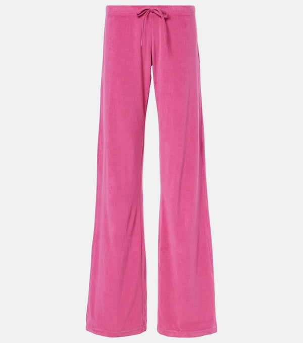 Balenciaga Low-rise terry track pants