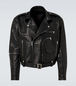 Rick Owens Cropped leather jacket