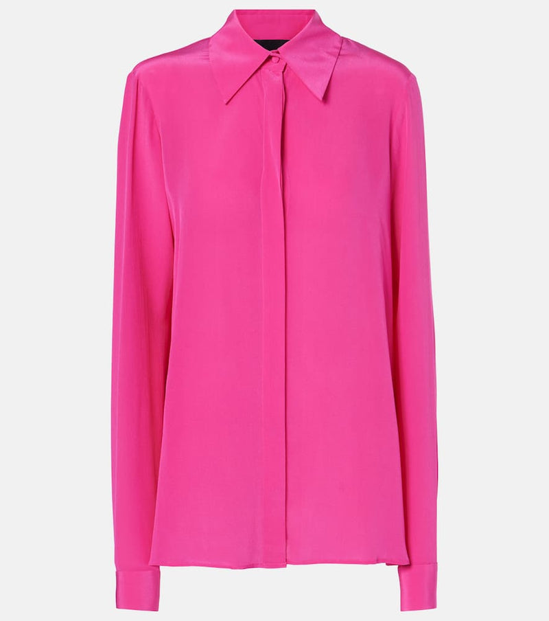 Costarellos Keltie silk crêpe de chine shirt