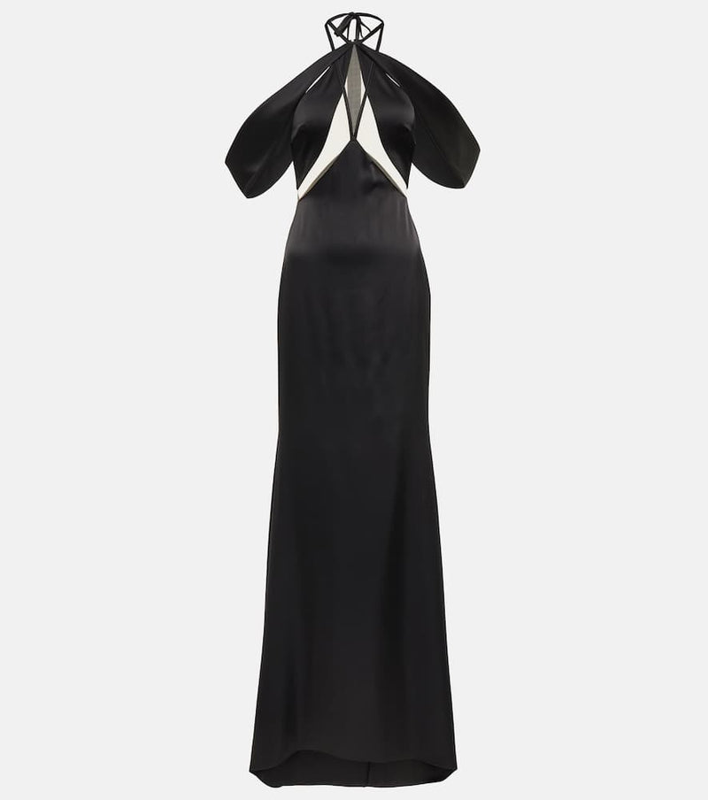 David Koma Off-shoulder tulle gown