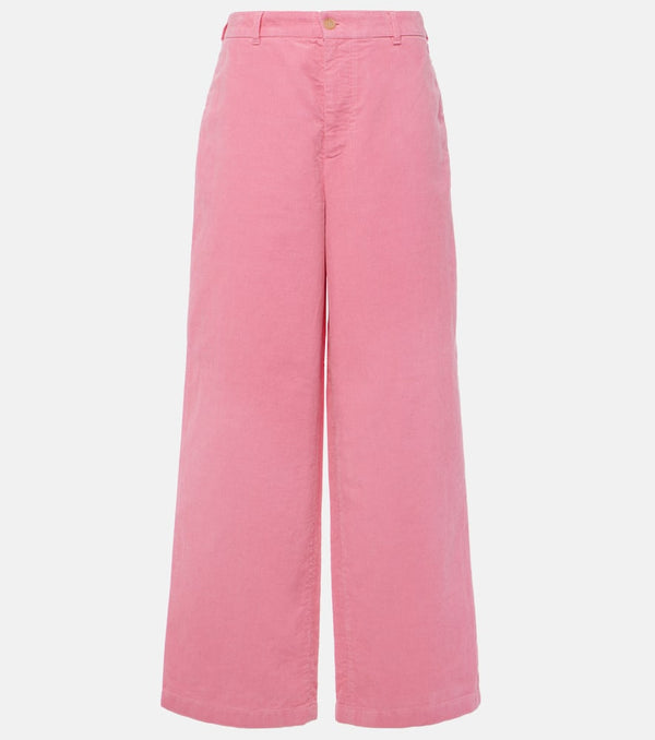 Acne Studios Face cotton corduroy wide-leg pants