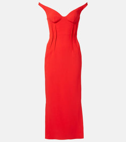 David Koma Off-shoulder midi dress