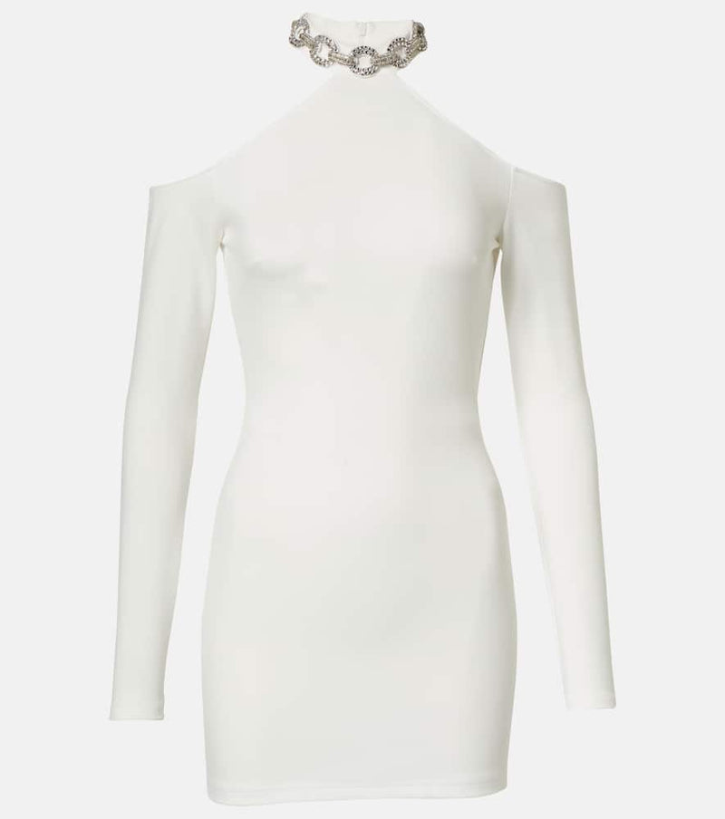 David Koma Bridal crystal-embellished minidress