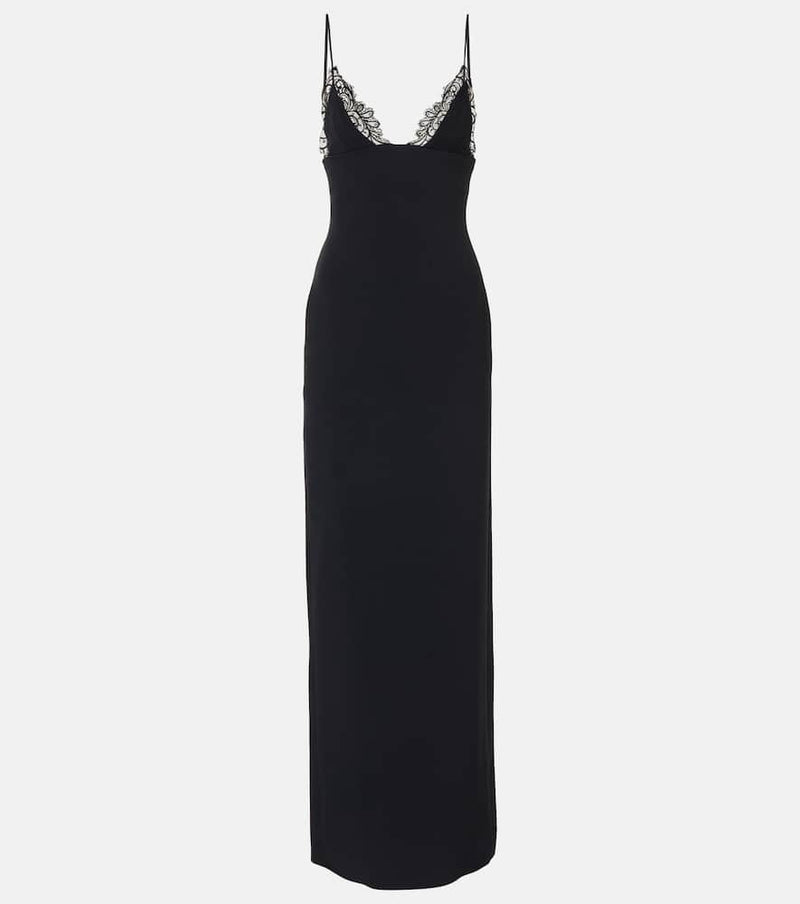 David Koma Lace-trimmed gown