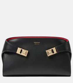 Ferragamo Hug leather clutch