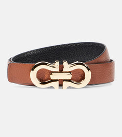 Ferragamo Gancio Contour leather belt