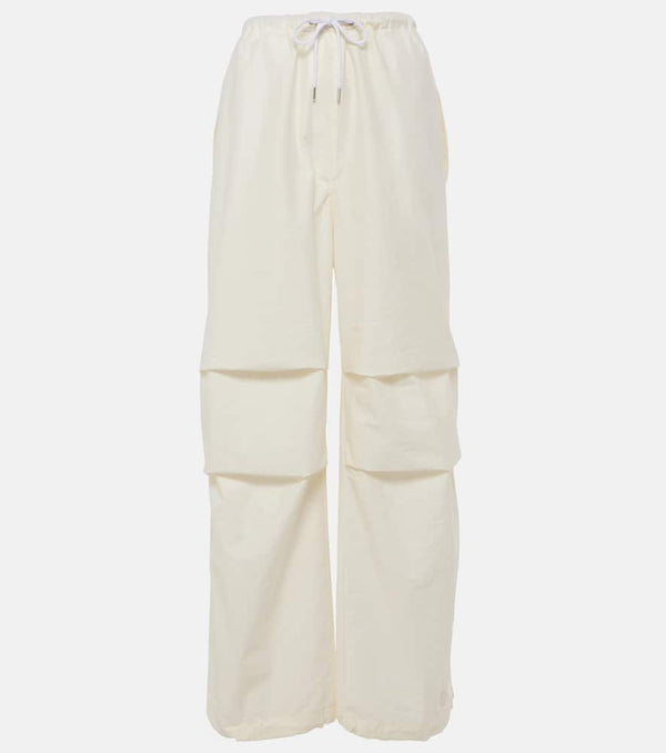 Acne Studios Mid-rise cotton-blend wide-leg pants