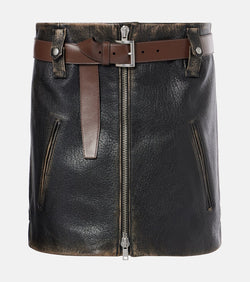 Prada Leather miniskirt