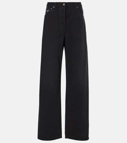 Prada High-rise wide-leg jeans