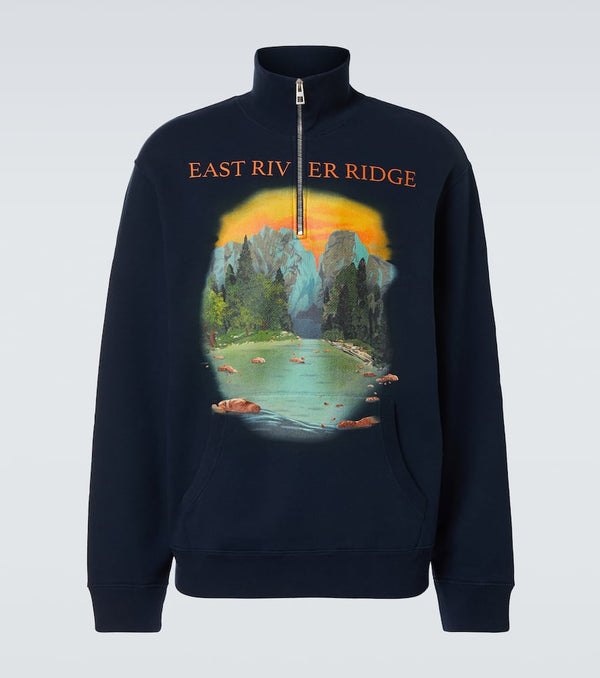 Loewe Printed cotton fleece sweatshirt