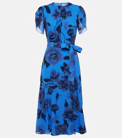 Erdem Floral silk midi dress