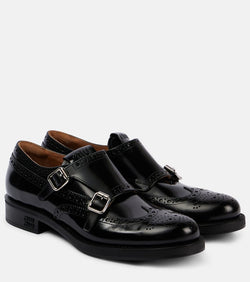 Miu Miu x Church's brushed leather monk strap brogues