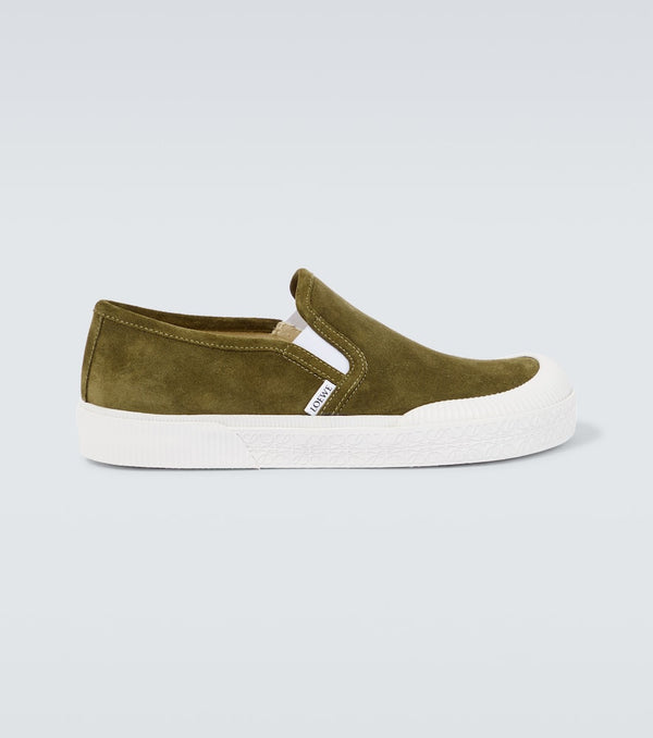 Loewe Terra Vulca suede slip-on sneakers