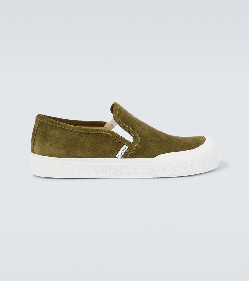 Loewe Terra Vulca suede slip-on sneakers