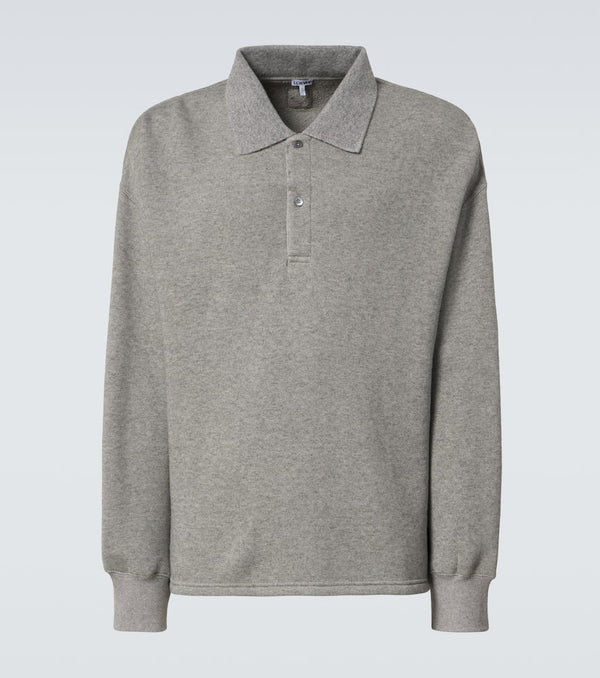 Loewe Cotton and cashmere polo sweater