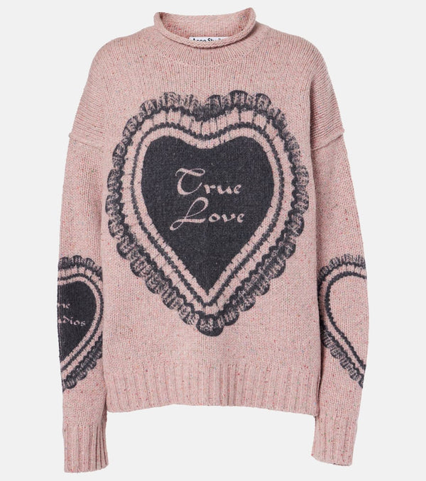 Acne Studios Printed wool-blend sweater