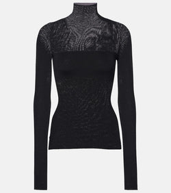 Versace Virgin wool turtleneck sweater