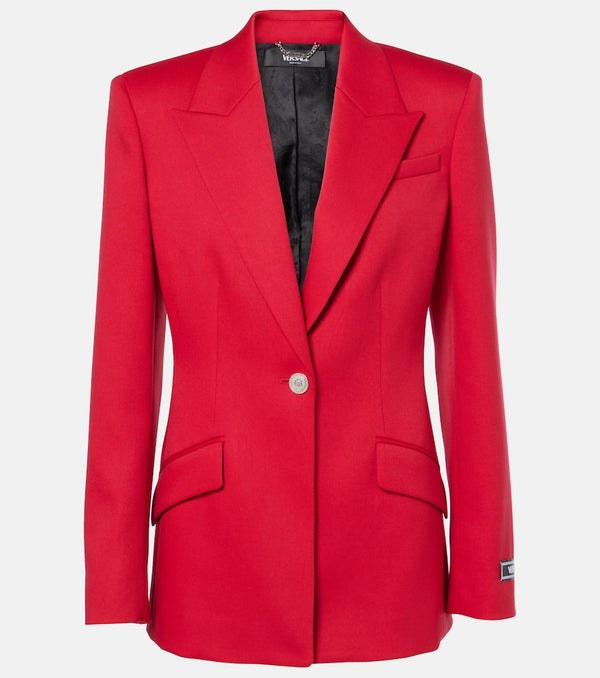 Versace Wool grain de poudre blazer