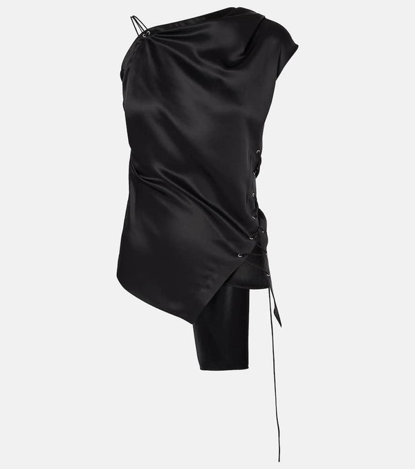 Acne Studios Asymmetric satin top