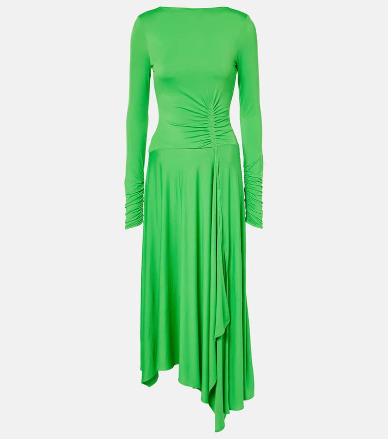 Acne Studios Else gathered asymmetric midi dress