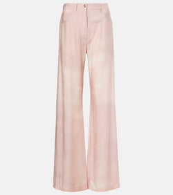 Acne Studios Printed twill wide-leg pants